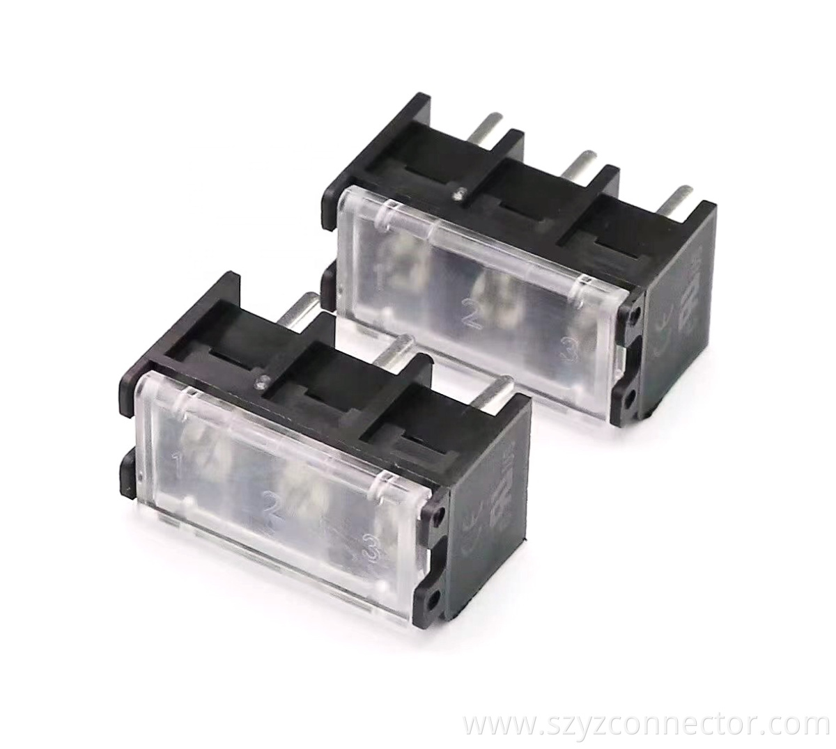 9.5mm Pitch Barrier Terminal Blocks Black 3P 9.5mm Pitch Barrier Terminal Blocks Black 3P